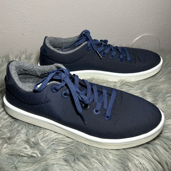 Allbirds Men’s Wool Piper Woven Lace Up navy Blue Navy Casual Sneakers Size 14 - Picture 4 of 10